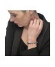 Bracciale catena dischetti in pietra e acciaio 13BR134-GR [fa73435d]