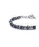 Bracciale catena dischetti in pietra e acciaio 13BR134-GR [ff230443]