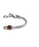 Bracciale catena snake con sfera centrale marrone Occhio di Tigre13BR137-M [750918a7]