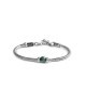 Bracciale catena snake con sfera centrale Verde Malachite 13BR137-V [df3bfba1]