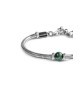 Bracciale catena snake con sfera centrale Verde Malachite 13BR137-V [b4503eb6]