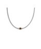 Collana catena snake con sfera centrale marrone Occhio di Tigre 13CO0153-M [645a4259]