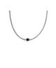 Collana catena snake con sfera centrale nero Onice 13CO0153-N [edaf2b5b]