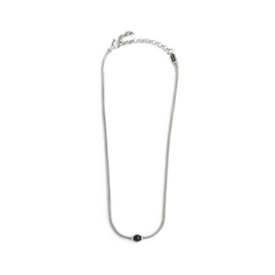 Collana catena snake con sfera centrale nero Onice 13CO0153-N [86c4ee4c]