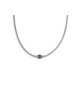 Collana catena snake con sfera centrale Verde Malachite 13CO0153-V [a5036448]