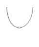 Collana catena snake con sfera centrale Perla Bianca rivestita 13CO0153-W [22afbc49]
