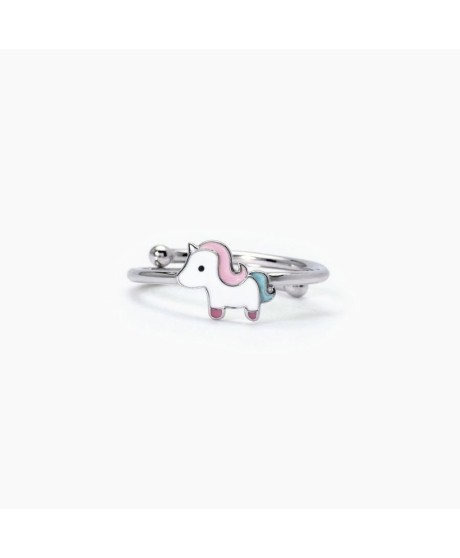 Anello da bambina in argento con unicorno smaltato 523346 [0f0bb032]