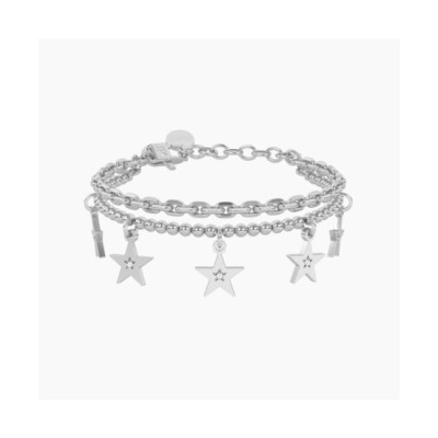 Bracciale catena forzatina e sfere con stella 732326 [2eb36311]