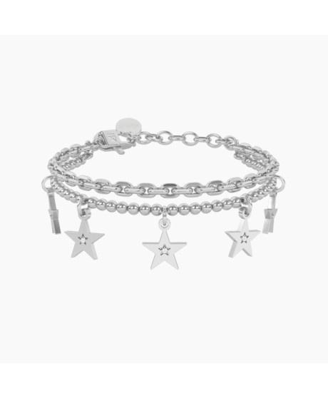 Bracciale catena forzatina e sfere con stella 732326 [2eb36311]