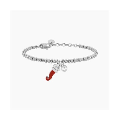 Bracciale sfere con cornetto portafortuna 732331 [0c6e05c8]