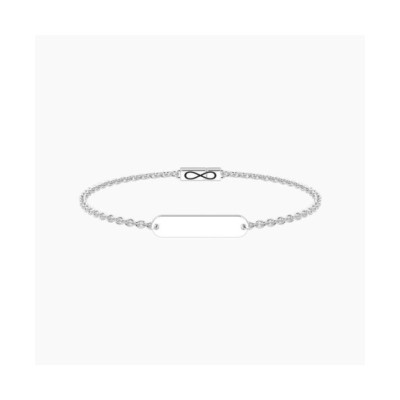 Bracciale Infinity con targhetta 732403 [78ae2050]