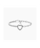 Bracciale componibile con catena groumette e a maglie allungate in acciaio 732409 [4e93545d]