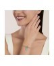 Bracciale componibile con catena groumette e a maglie allungate in acciaio 732409 [25f8914a]