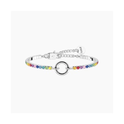 Bracciale tennis componibile con cristalli multicolor [46c1248e]