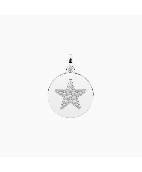Ciondolo tondo  Mira alle stelle  con cristalli [a6bed261]