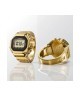 Anello Casio vintage CRW-001G-9ER digitale dorato giallo [81570186]