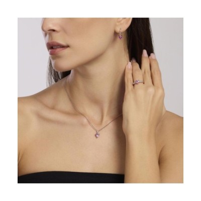 Anello Donna con tormalina sintetica e zirconi Rouge 523406 [750763a2]