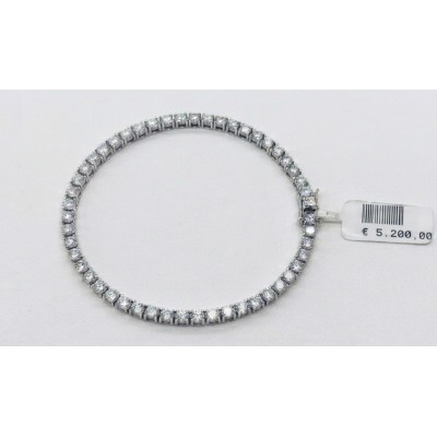 Bracciale Tennis ct 5,21 ORO 18KT e Lab Grown [a8372d2c]