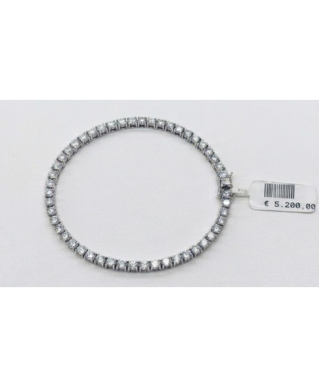 Bracciale Tennis ct 5,21 ORO 18KT e Lab Grown [a8372d2c]