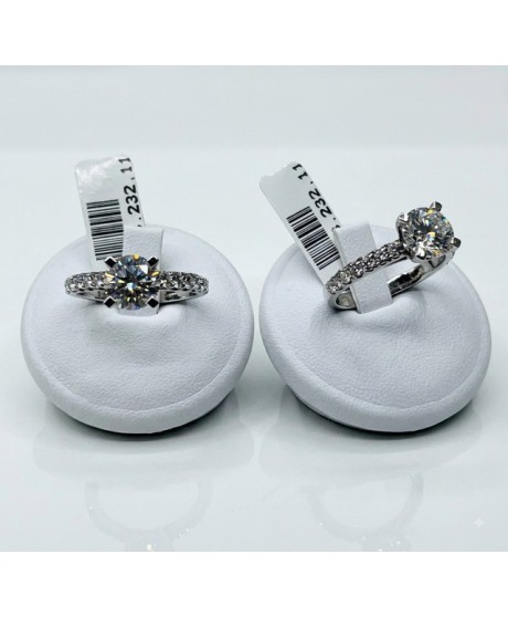 Anello Solitario ct 2.08 oro 18KT e Diamante Lab Grown [45e8d9b7]