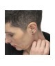 Orecchino a lobo Unisex con sfera 13OR026 [bddab77c]