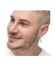 Orecchino a cerchio Unisex con sfera e piuma pendente 13OR025 [83321f7a]