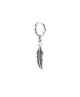 Orecchino a cerchio Unisex con sfera e piuma pendente 13OR025 [e859da6d]