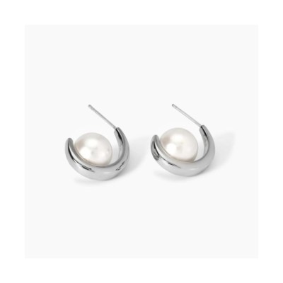 Orecchini semicerchio con perle conchiglia [82654cd5]
