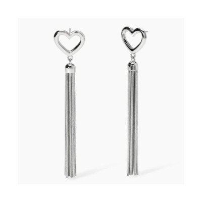 Orecchini cuore con catene [bc0411ba]