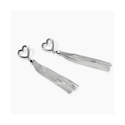 Orecchini cuore con catene [652252b7]