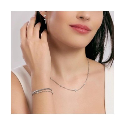 Orecchini con cristalli e croci [c0d440b7]