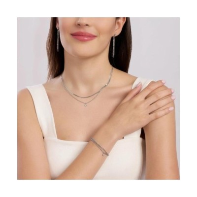 Orecchini con cristallo e catene [ea5b56bd]