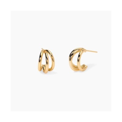Orecchini dorati con semicerchi [33fab968]
