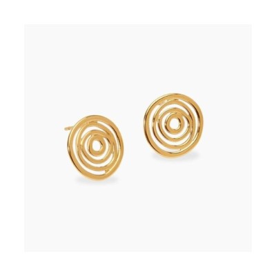 Orecchini vortice in acciaio dorato [91500ee6]