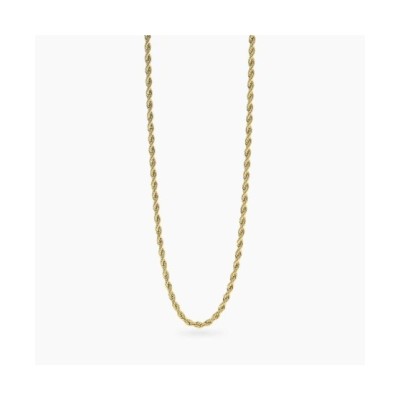 Collana Unisex dorata con catena corda [e688f05d]
