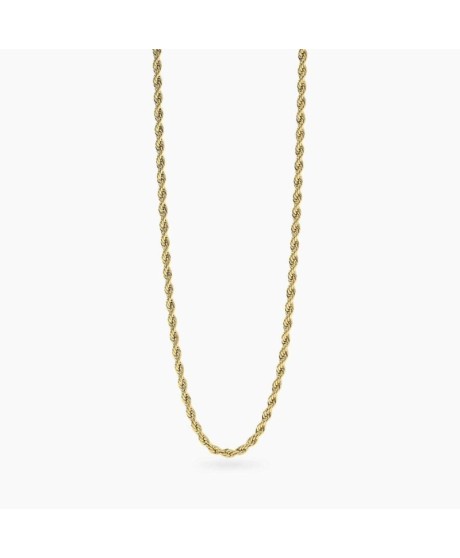 Collana Unisex dorata con catena corda [e688f05d]
