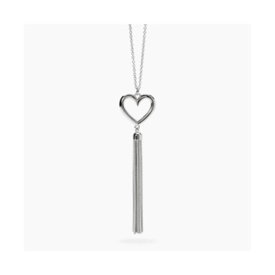 Collana con pendente cuore e catena [6976588f]