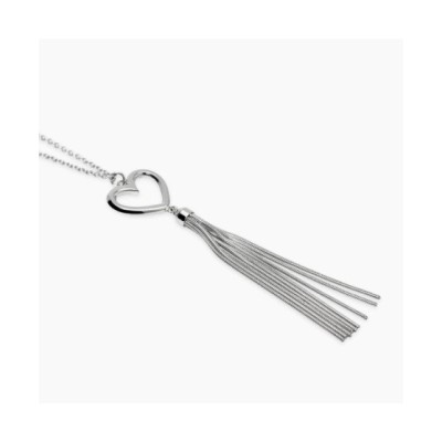 Collana con pendente cuore e catena [b0501b82]