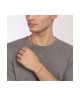 Collana Uomo in acciaio dorato con ciondolo ancora [071ee537]