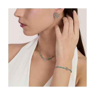 Girocollo con diaspro azzurro e sole [751ef050]
