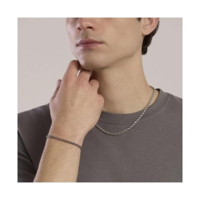 Collana uomo in acciaio con catena fancy [b885c789]