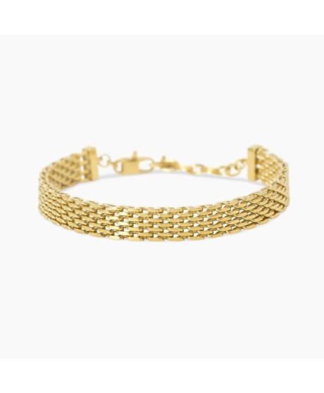 Bracciale Donna regolabile dorato con catena mesh [24f5063d]