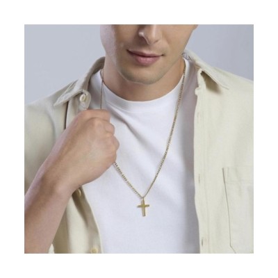 Collana Unisex dorata con croce [2bc90d5c]