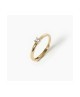 Anello solitario in argento placcato oro con zircone [89f00c6d]