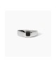 Anello in argento con zircone nero [3f3d05ef]