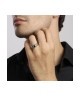 Anello in argento con zircone nero [5456c0f8]