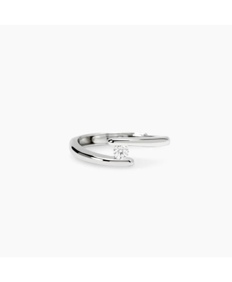 Anello solitario con diamante lab-grown 0,1 carati [692046ae]