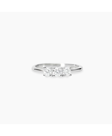 Anello trilogy con diamanti lab-grown 0,45 carati [81e078f8]