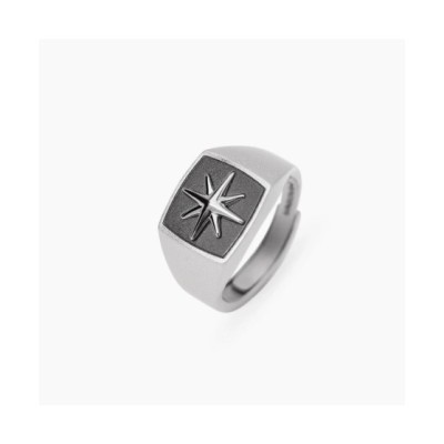 Anello regolabile con rosa dei venti da uomo [5841972d]