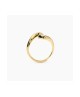 Anello wavy in argento dorato regolabile [f3ee342e]